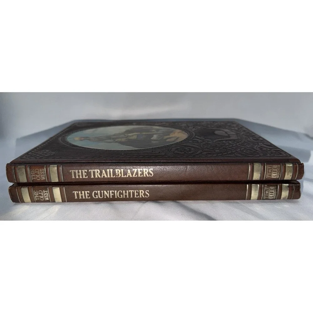 The Old West Book Lot The Gunfighters The Trailblazers Hardbound Time-Life 1973